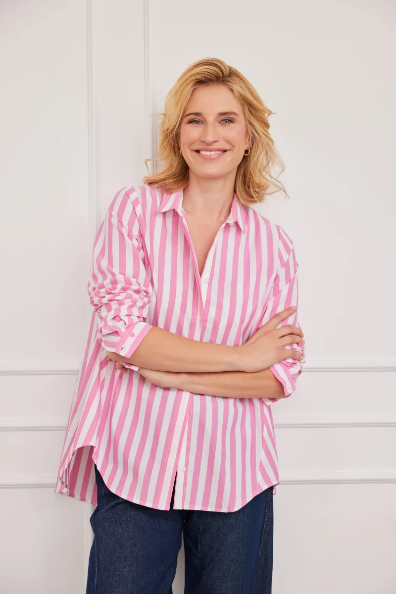 Bluse Laax Stripes Pink
