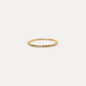 Uneven Thin Band | 585 Gold