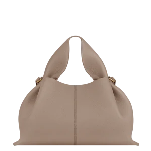 Numéro Neuf - Taupe Genarbtes Leder